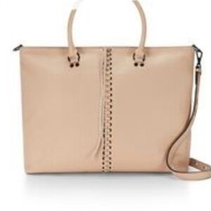 Rebecca Minkoff Blush Pink Shoulder Bag Tote Purse Like New Neutral Soft Leather